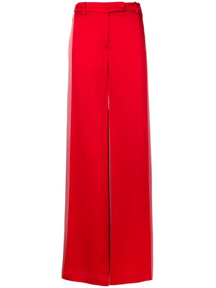 Valentino Colourblock Palazzo Pants - Red