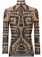 Dsquared2 - Tribal Tattoo Top - Men - Nylon/spandex/elastane - S, Black, Nylon/spandex/elastane