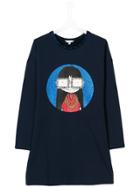 Little Marc Jacobs Teen Printed T-shirt Dress - Blue
