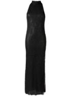 Romeo Gigli Pre-owned Lace Overlay Evening Dress - Black