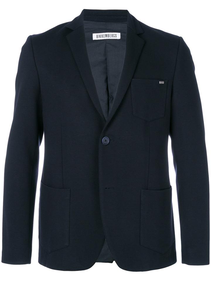 Dirk Bikkembergs Classic Single-breasted Blazer - Blue