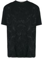 Issey Miyake Men Crinkled Textured T-shirt - Black