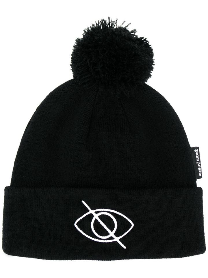 Palm Angels Sensitive Content Bobble Hat - Black