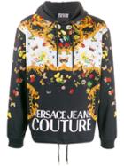 Versace Jeans Couture Barocco Print Hoodie - Black