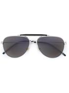 Saint Laurent Aviator Sunglasses, Men's, Black, Acetate