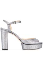Jimmy Choo Peachy 105mm Sandals - Metallic