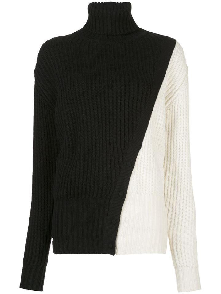 Prabal Gurung Diagonal Seam Heavy Weight Knit - Black