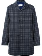 Marni Checked Coat, Men's, Size: 50, Grey, Polyester/cotton