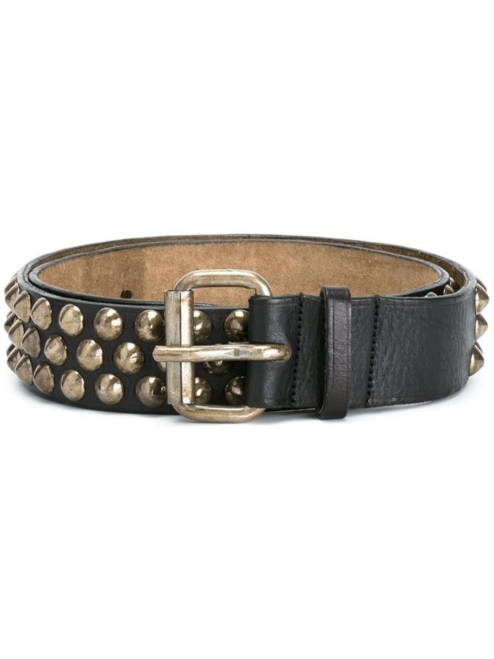Dsquared2 Studded Detail Belt, Men's, Size: 95, Black, Zamac/leather