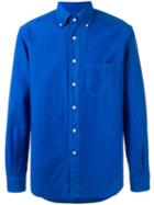 Mp Massimo Piombo Button Down Collar Classic Shirt, Men's, Size: 41, Blue, Cotton