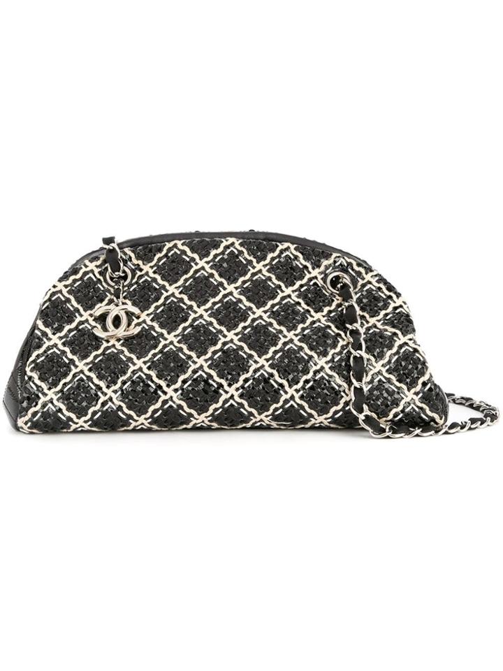 Chanel Vintage Mademoiselle Bowling Bag - Black