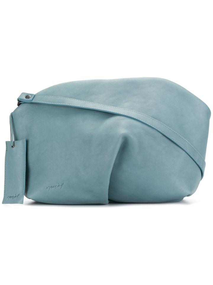 Marsèll Inverted Front Pleat Shoulder Bag - Blue