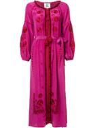 Figue 'tula' Floral Maxi Dress, Women's, Size: Xs, Pink/purple, Silk