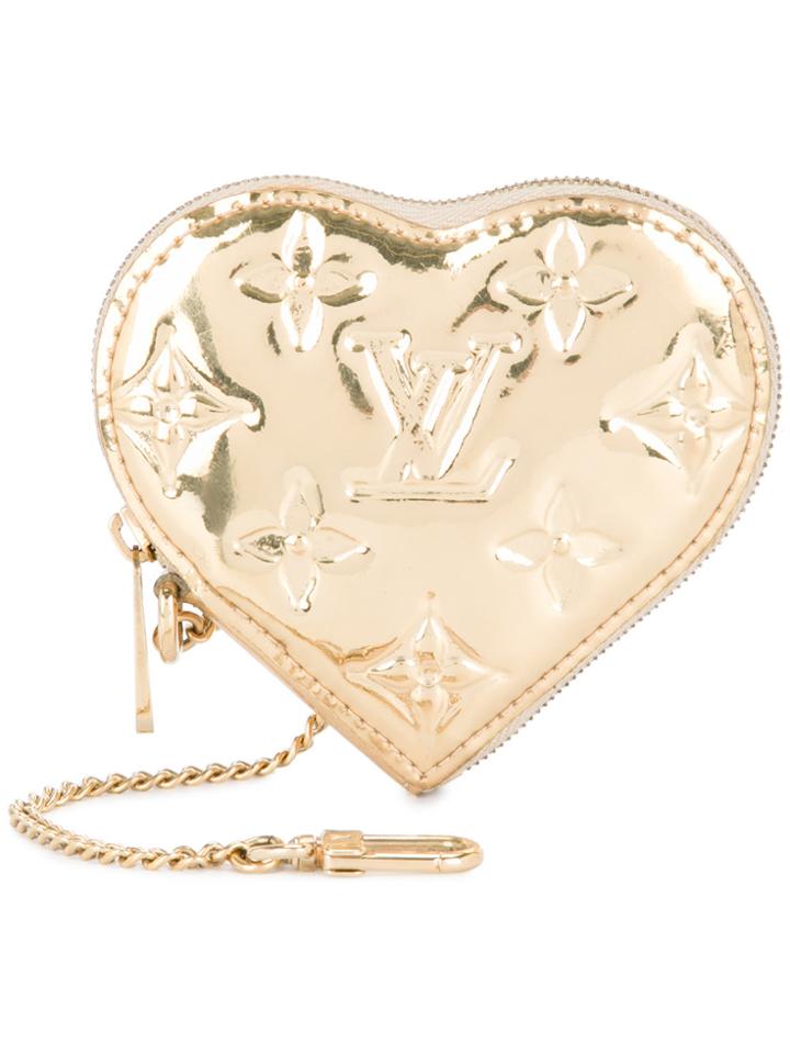 Louis Vuitton Vintage Monnaie Coeur Coin Purse - Metallic