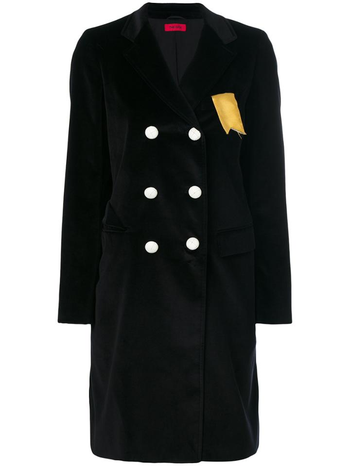 The Gigi Double Breasted Coat - Black
