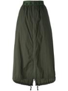 Dkny - Elastic Logo Waistband Skirt - Women - Nylon - Xs, Women's, Green, Nylon