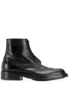 Saint Laurent Brogue Detail Boots - Black