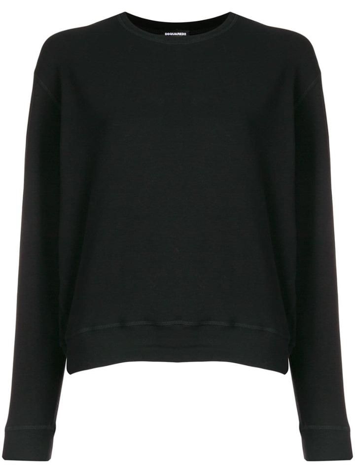 Dsquared2 Logo Embroidered Sweater - Black