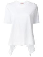 Marni - Waved Hem T-shirt - Women - Cotton - 40, White, Cotton