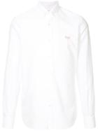 The Goodpeople Chest Embroidery Oxford Shirt - White