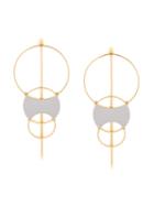 Monica Sordo 'silencio' Earrings, Women's, Metallic
