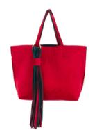 Alila Fringed Detail Tote Bag - Red