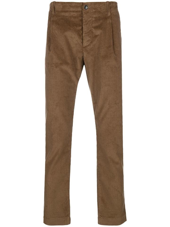 Nine In The Morning Corduroy Trousers - Brown