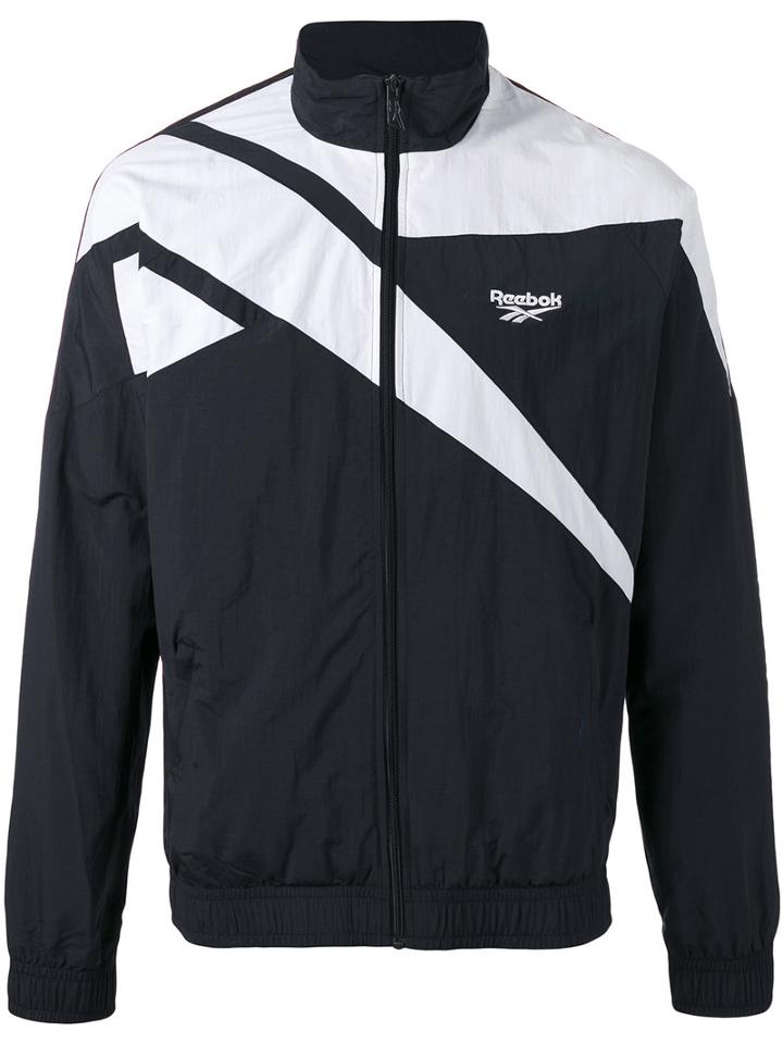 Reebok - Stripe Track Jacket - Men - Polyamide - S, Blue, Polyamide