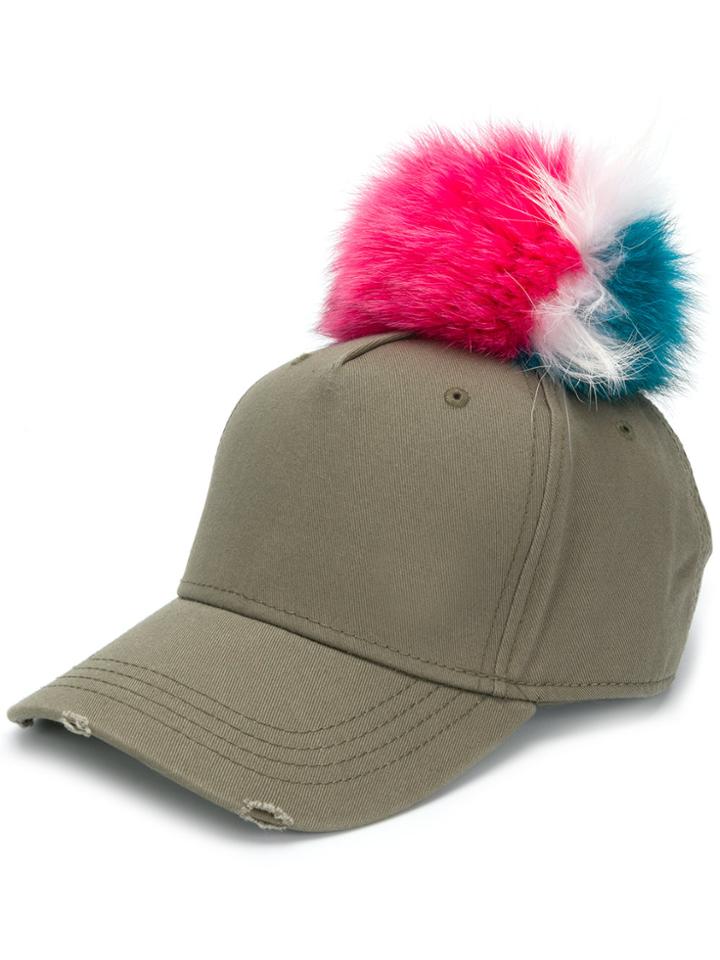 Mr & Mrs Italy Pom-pom Cap - Green