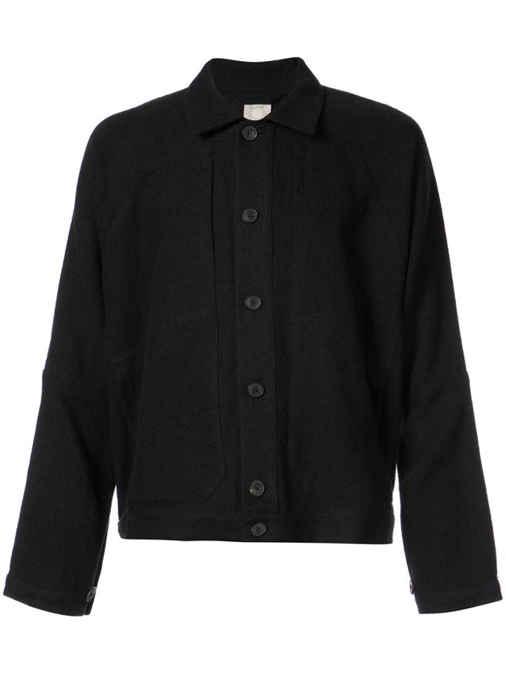 Jan Jan Van Essche Loose Fit Denim Style Jacket - Black