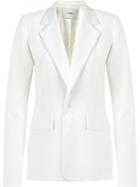 Egrey Panelled Blazer, Women's, Size: 42, White, Polyester/viscose