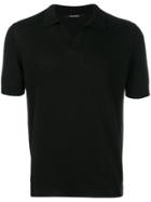 Tagliatore Slim-fit Polo Shirt - Black