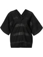 Vivienne Westwood Anglomania - Kimono Style Top - Women - Cotton/polyamide - S, Women's, Black, Cotton/polyamide