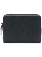 Al Duca D'aosta 1902 Logo Embossed Zip Wallet - Black