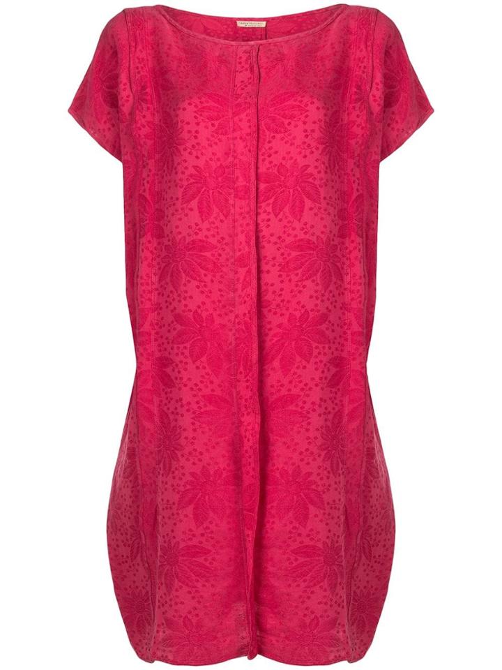 Versace Vintage 1980's Floral Print Shift Dress - Pink