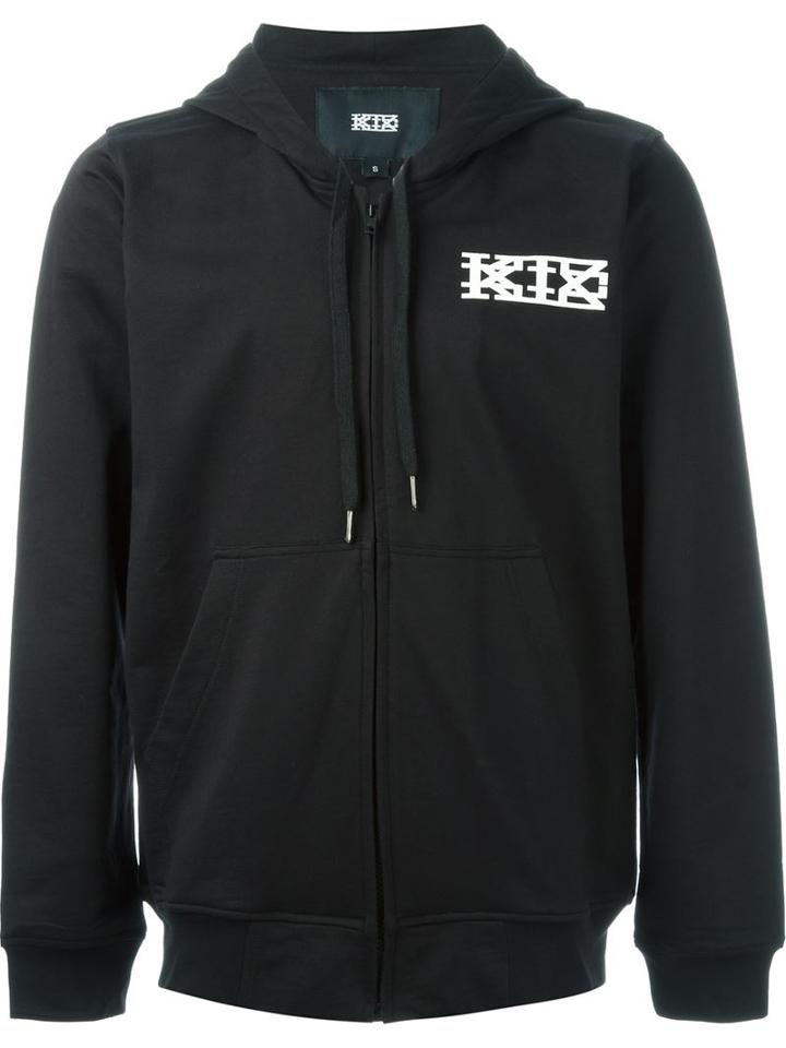 Ktz Front Logo Zipped Hoodie, Adult Unisex, Size: Medium, Black, Cotton