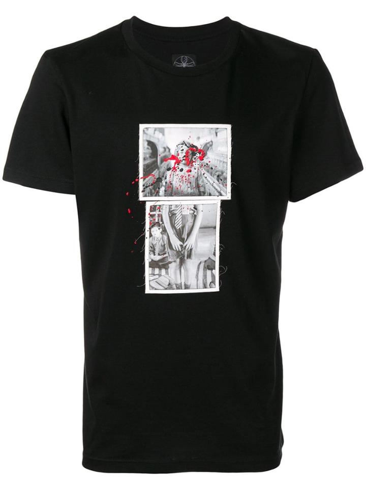 Les Bohemiens Paint Splatter T-shirt - Black