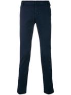 Entre Amis Classic Fitted Chinos - Blue