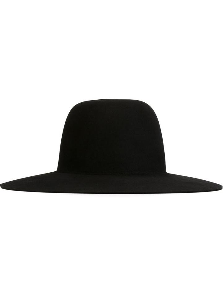 Off-white Wide Brim Hat, Men's, Rabbit Fur
