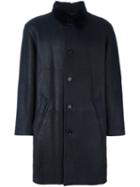 Liska Shearling Coat, Men's, Size: 48, Blue, Lamb Skin/lamb Fur