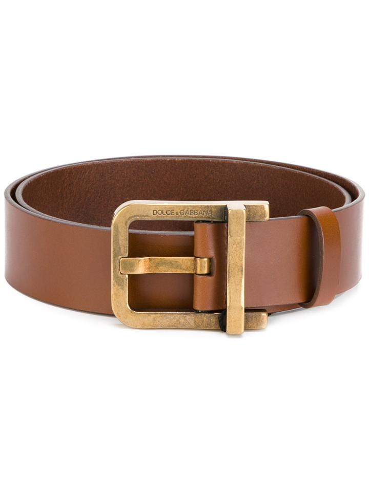 Dolce & Gabbana Buckle Classic Belt - Brown