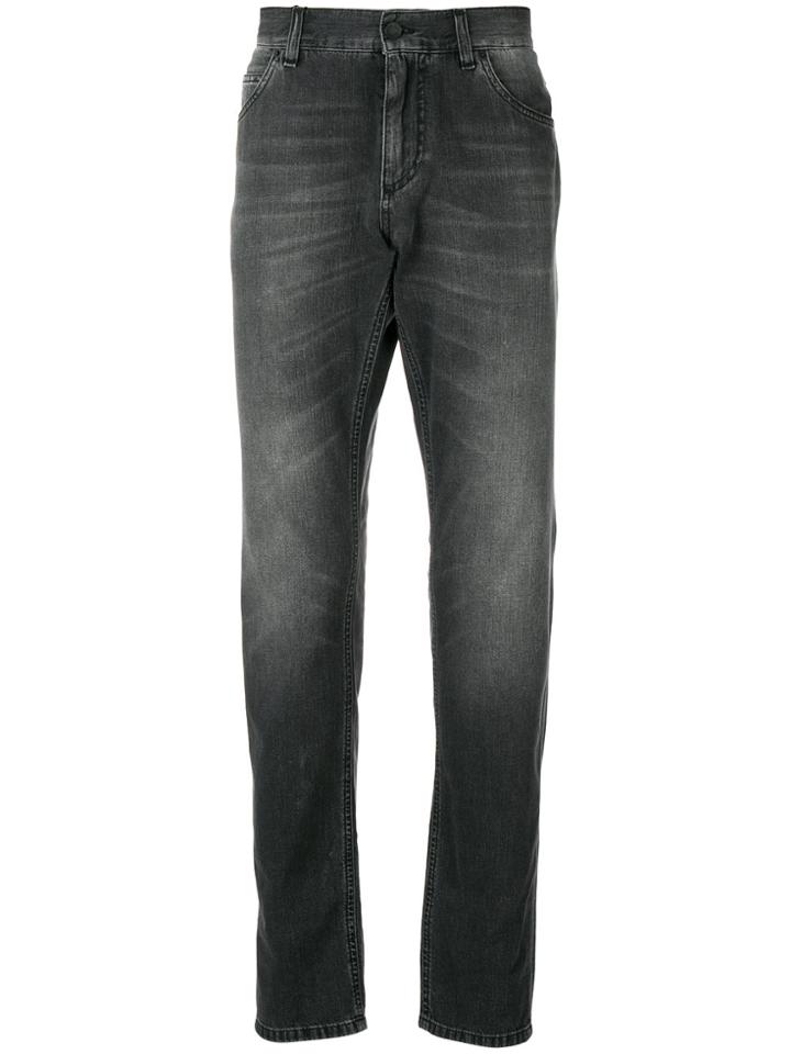 Dolce & Gabbana Slim Faded Jeans - Grey