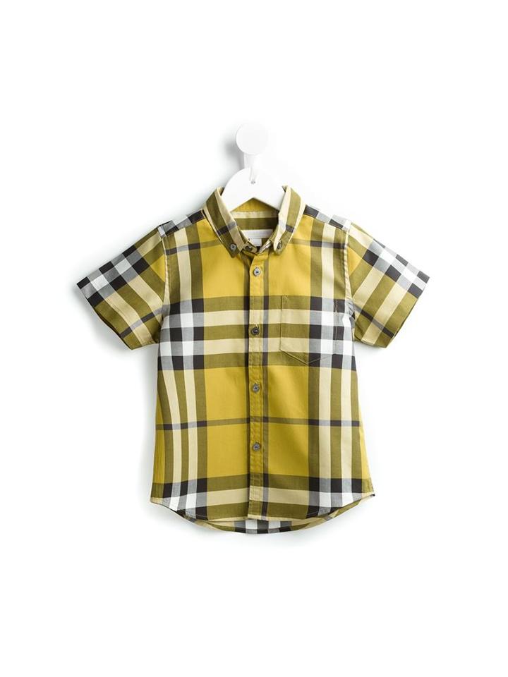 Burberry Kids Check Button Down Shirt