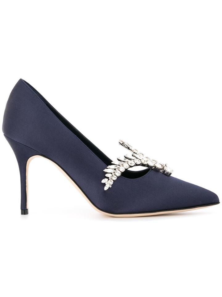 Manolo Blahnik Stufti Classic Pumps - Blue