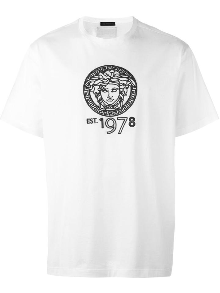 Versace Medusa 1978 T-shirt, Men's, Size: Xs, White, Cotton