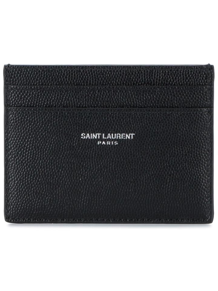Saint Laurent Monogrammed Cardholder - Black