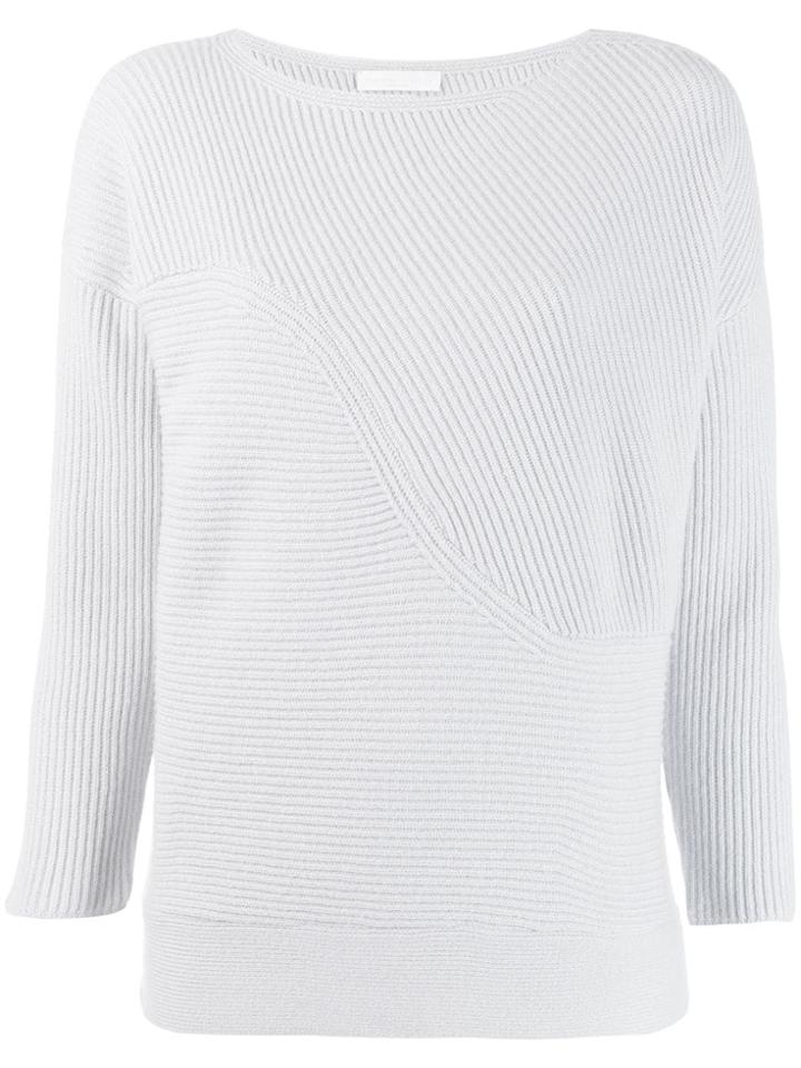 Fabiana Filippi Ribbed Knit Sweater - Grey