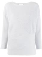 Fabiana Filippi Ribbed Knit Sweater - Grey