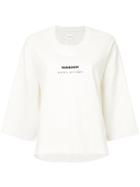 Song For The Mute Cropped Relaxed T-shirt - White