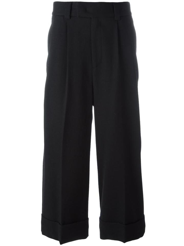 System Homme Loose Fit Trousers, Men's, Size: 46, Black, Polyurethane/wool